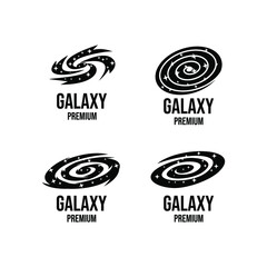 set collection Galaxy logo icon design vector illustration
