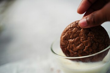 Poster - Homemade fudge Brownie cookies