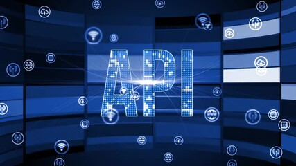 Internet, business, Technology and network concept. Application Programming Interface. Software development tool.