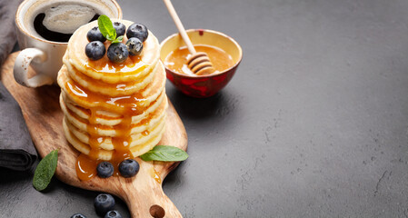 Sticker - Healthy breakfast with pancakes