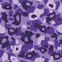 Abstract Seamless Spotted Pattern. Organic Shaped Speck Pattern For Printing On Fabric. Animal Or Insect Textures. Purple Textiles. Vector Wallpaper