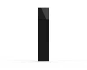 Wall Mural - Acrylic information show electronic display floor stand for branding, 3d illustration
