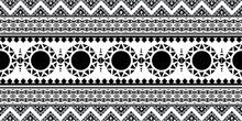 Seamless Ethnic Pattern Design.Geometric Ethnic Oriental Ikat Pattern Traditional Design.Geometric Ethnic Oriental Pattern Traditional Design For Background,carpet,clothing,wrapping,fabric,embroidery
