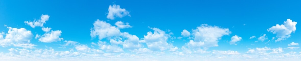Wall Mural - blue sky background with tiny clouds. panorama background