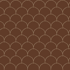 Poster - Big dots vector seamless repeat pattern print background