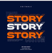 © Typelogi - Story Title line text effect editable premium vector