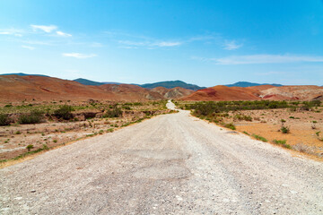 Wall Mural - Dirt road leading to the mountains