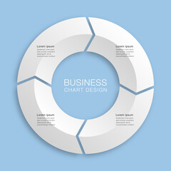 business chart design. vector graphics.