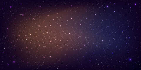 Wall Mural - beautiful galaxy background. stardust in deep universe and bright shining stars in cosmic. vector il