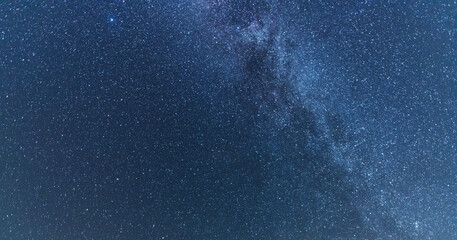 Wall Mural - beautiful bright milky way galaxy on the dark starry sky. space, astronomical background. cosmos wal