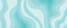 Background With Waves Of The Sea, Template For Splash. Blue Are Trendy Pastel Shades For Summer Designs.