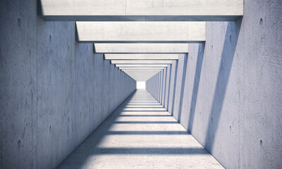 Wall Mural - concrete tunnel with sunlight