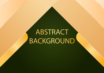 Wall Mural - abstract dark gold curve overlapping background with glitter and golden lines. concept of luxury and