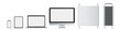 © Aozora - Realistic set of computer, monitor, laptop, tablet, smartphone. Vector illustration