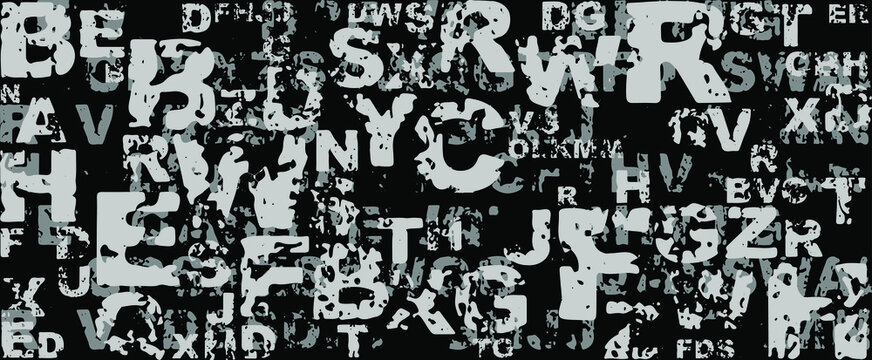 abstract background with alphabet	