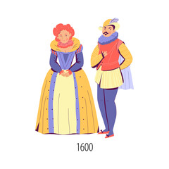 Sticker - Seventeenth Century Fashion