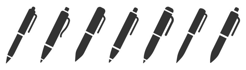 Wall Mural - pen simple icon set. pen symbol collection. vector illustration
