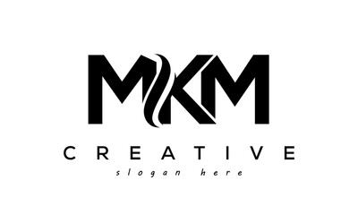 Letter MKM creative logo design vector