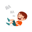 © Colorfuel Studio - cute little boy laugh so hard and holding belly