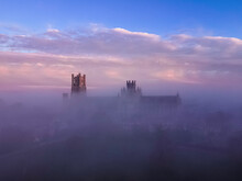 Dawn Over A Misty Ely Cathedral, 5th November 2020