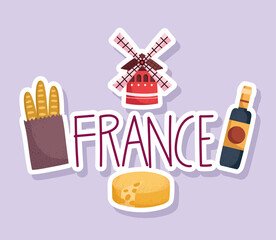 Canvas Print - france culture stickers