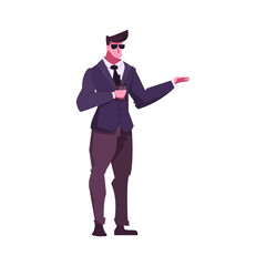 Sticker - Bodyguard Flat Illustration