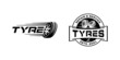 Automotive tyre, tires logo design inspiration template
