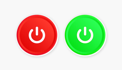 Poster - power button icon