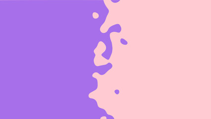 Wall Mural - the transition from purple to pink with uneven border line, interpenetration of colors. vector illus