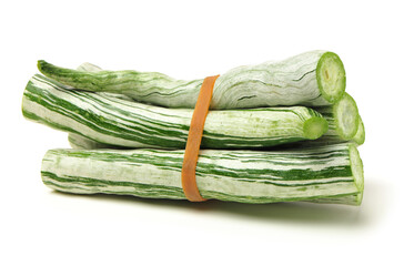 snake gourd on white background