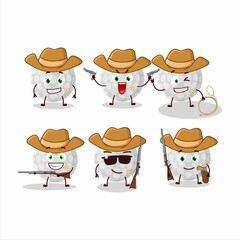 Poster - Cool cowboy handball cartoon character with a cute hat