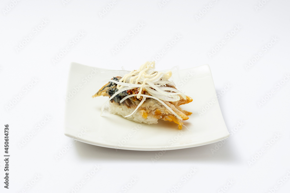 Eel Sushi on a plate