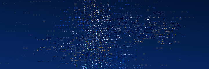 Poster - abstract futuristic circuit high technology business background