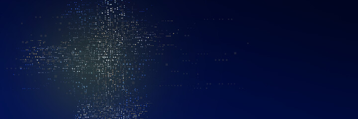 Poster - abstract futuristic circuit high technology business background