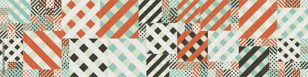 Abstract Geometric Pattern generative computational art illustration
