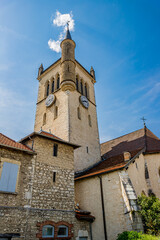 Sticker - Eglise Saint-Symphorien dans le village de Morestel