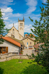 Sticker - Vue sur le village de Morestel