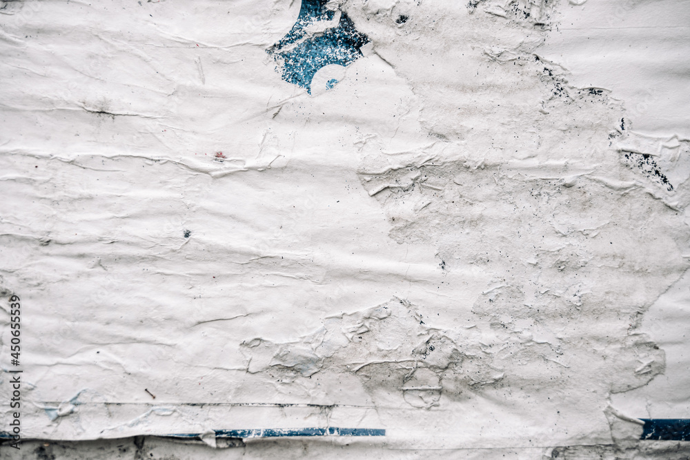 Texture poster. Abstract rip vintage sheet frame. Old white torn paper ...