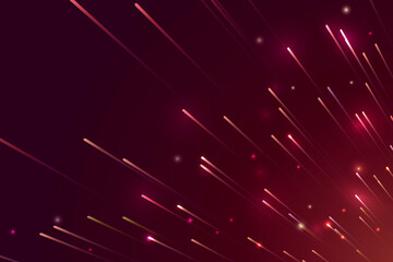Wall Mural - red neon meteor background design vector