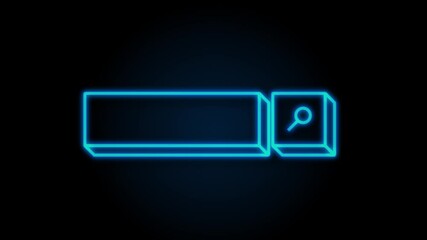 Poster - Search bar icon, set of search boxes ui template isolated on white background. Motion graphics.