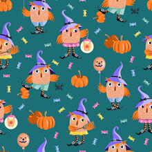 Halloween  Seamless Pattern
