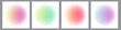 Set of modern gradient vector background in pastel colors
