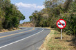 © Leonidas - prohibited overtaking signage on the road