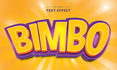 Poster - Editable text style effect - Cartoon text style theme.