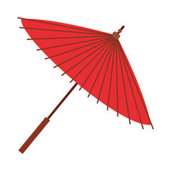 Poster - japanese umbrella icon