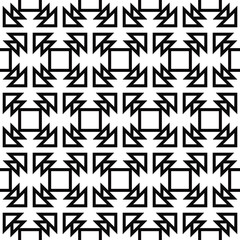 Poster - Box and arrows pattern. Vector empty shape.