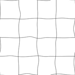 Poster - Twisted mesh pattern. Seamless vector grid isolated.