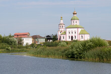 View Of Suzdal With Church Of Elijah The Prophetl. Suzdal, Russia