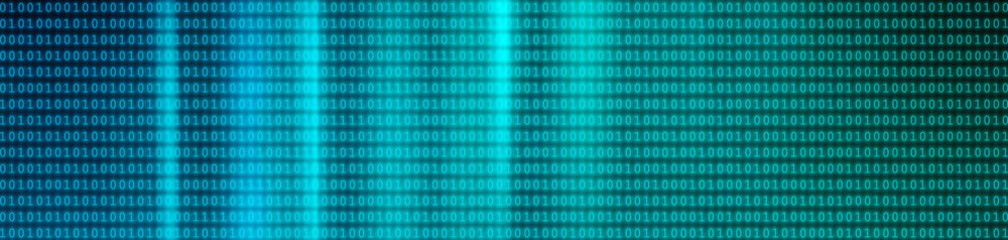 binary computer code as background. abstract background with neon light, in the form of a binary cod
