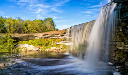 Wall Mural - view of the picturesque Jagala Waterfall in northern Estonia